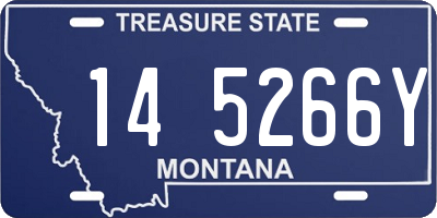 MT license plate 145266Y