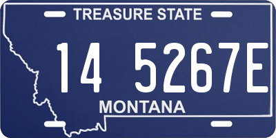 MT license plate 145267E