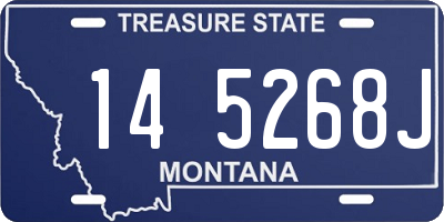 MT license plate 145268J