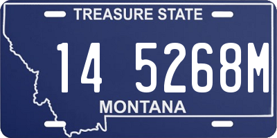 MT license plate 145268M
