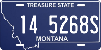 MT license plate 145268S