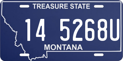 MT license plate 145268U
