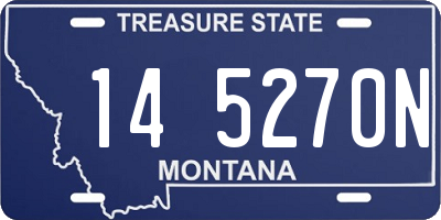 MT license plate 145270N