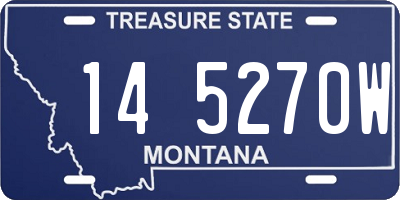 MT license plate 145270W