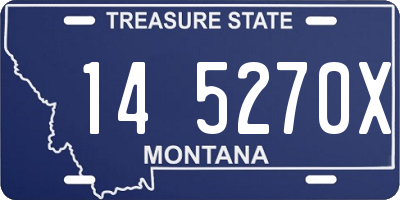 MT license plate 145270X