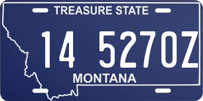 MT license plate 145270Z