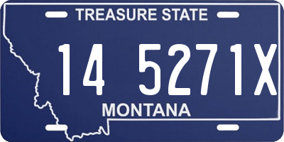 MT license plate 145271X