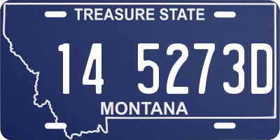 MT license plate 145273D