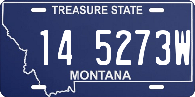 MT license plate 145273W