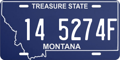 MT license plate 145274F