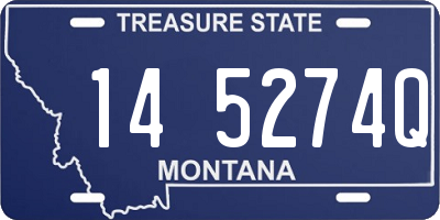 MT license plate 145274Q