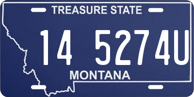 MT license plate 145274U