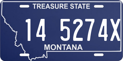 MT license plate 145274X