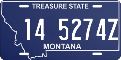 MT license plate 145274Z