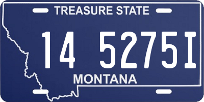 MT license plate 145275I
