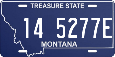 MT license plate 145277E