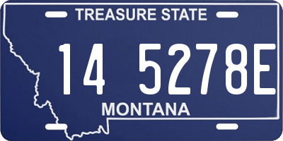 MT license plate 145278E