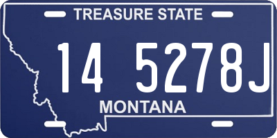 MT license plate 145278J