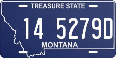 MT license plate 145279D