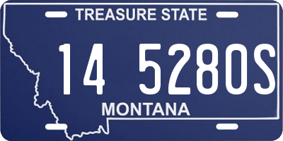 MT license plate 145280S