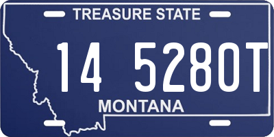 MT license plate 145280T