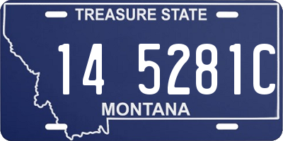 MT license plate 145281C