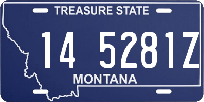 MT license plate 145281Z