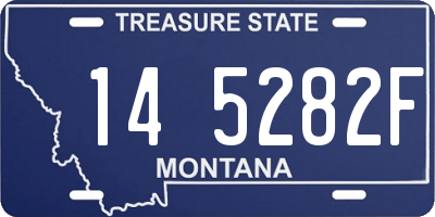 MT license plate 145282F