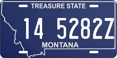 MT license plate 145282Z