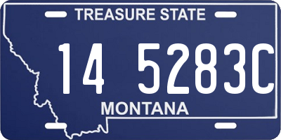 MT license plate 145283C