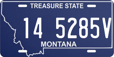 MT license plate 145285V