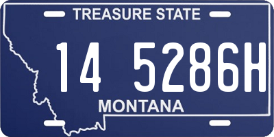 MT license plate 145286H