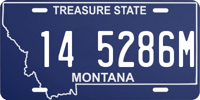 MT license plate 145286M