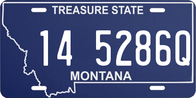 MT license plate 145286Q
