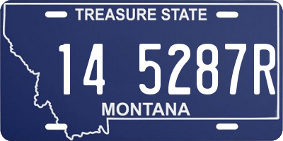 MT license plate 145287R