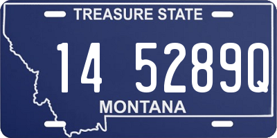 MT license plate 145289Q