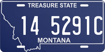MT license plate 145291C