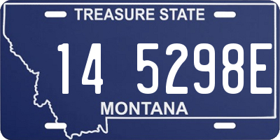 MT license plate 145298E