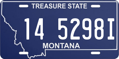 MT license plate 145298I