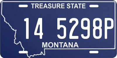 MT license plate 145298P
