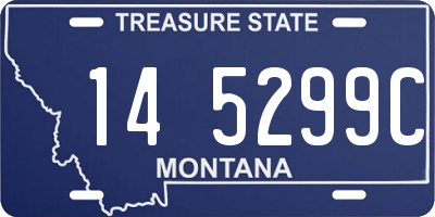 MT license plate 145299C