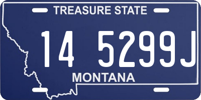 MT license plate 145299J