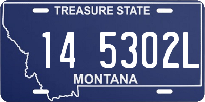 MT license plate 145302L