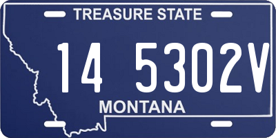 MT license plate 145302V