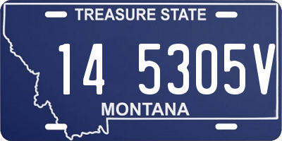 MT license plate 145305V