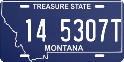 MT license plate 145307T