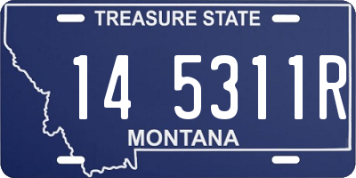 MT license plate 145311R