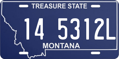 MT license plate 145312L