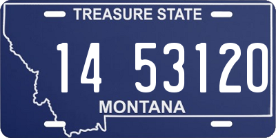 MT license plate 145312O