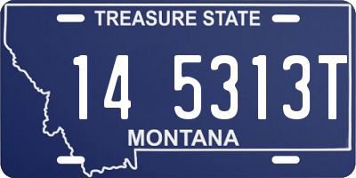 MT license plate 145313T